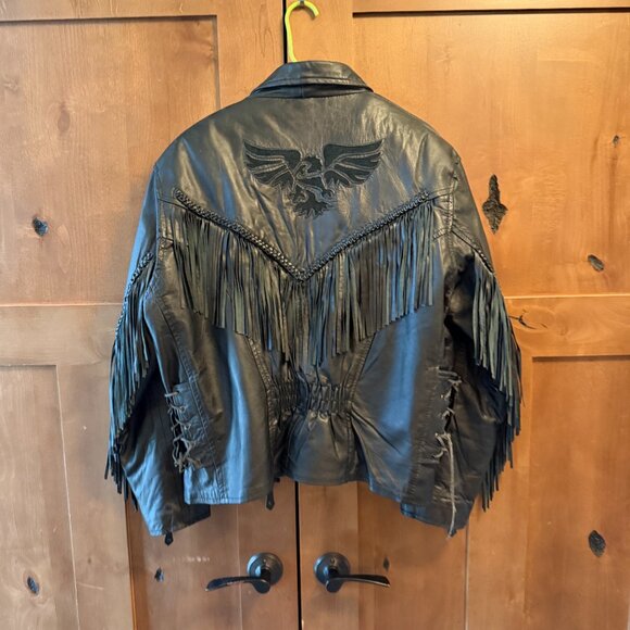 Leather Club Sheepskin Leather Jacket w/removable vest Womens' XL (est'd.) - Picture 11 of 16